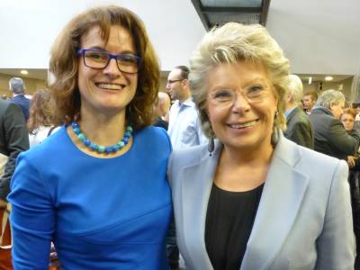 mit Viviane Reding, CSV, Luxemburg, ehem. EU-Kommissarin und MdEP - mit Viviane Reding, CSV, Luxemburg, ehem. EU-Kommissarin und MdEP